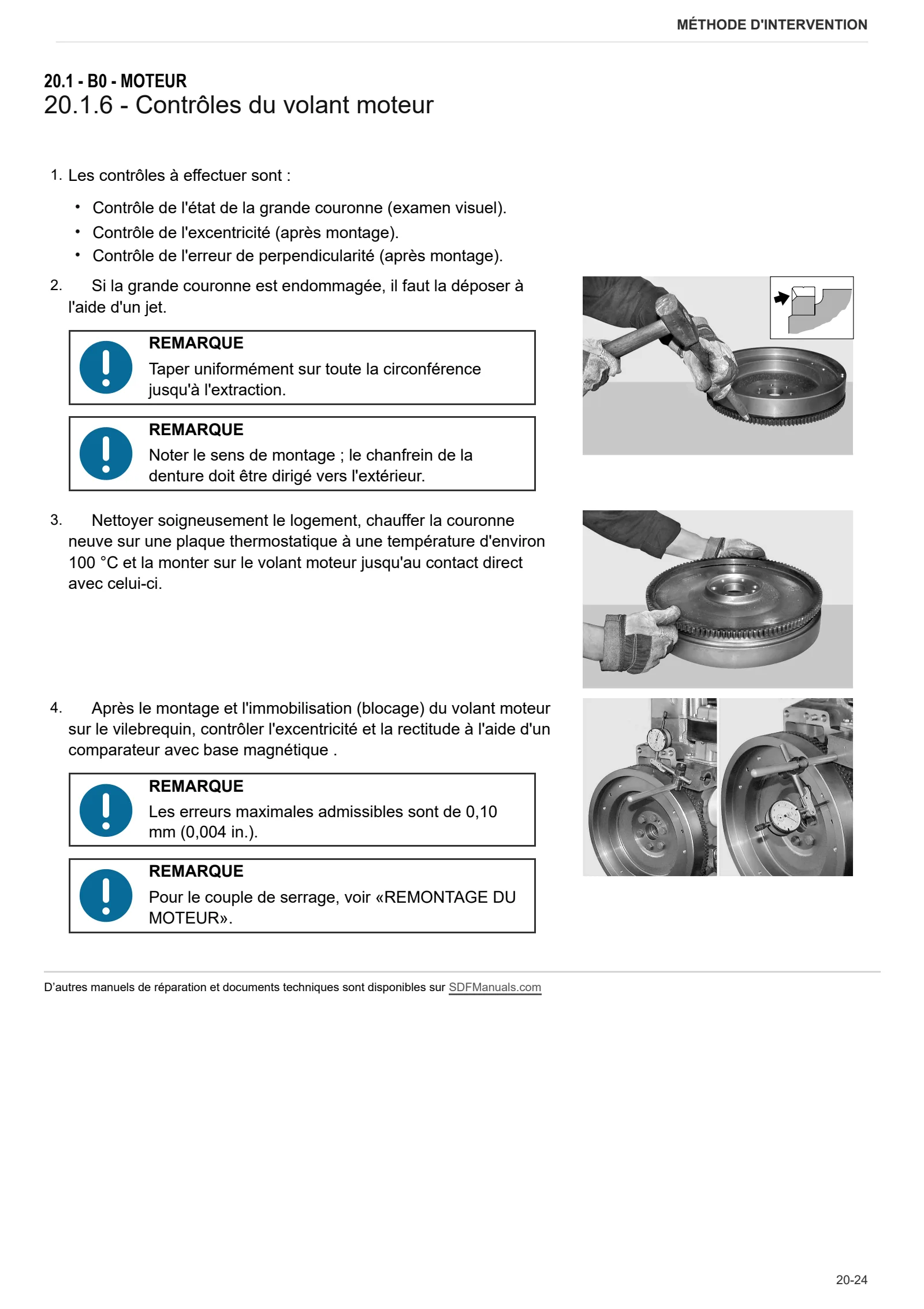 Manuel d'atelier: 1000.4 W Stage 1 – sample manual page 2