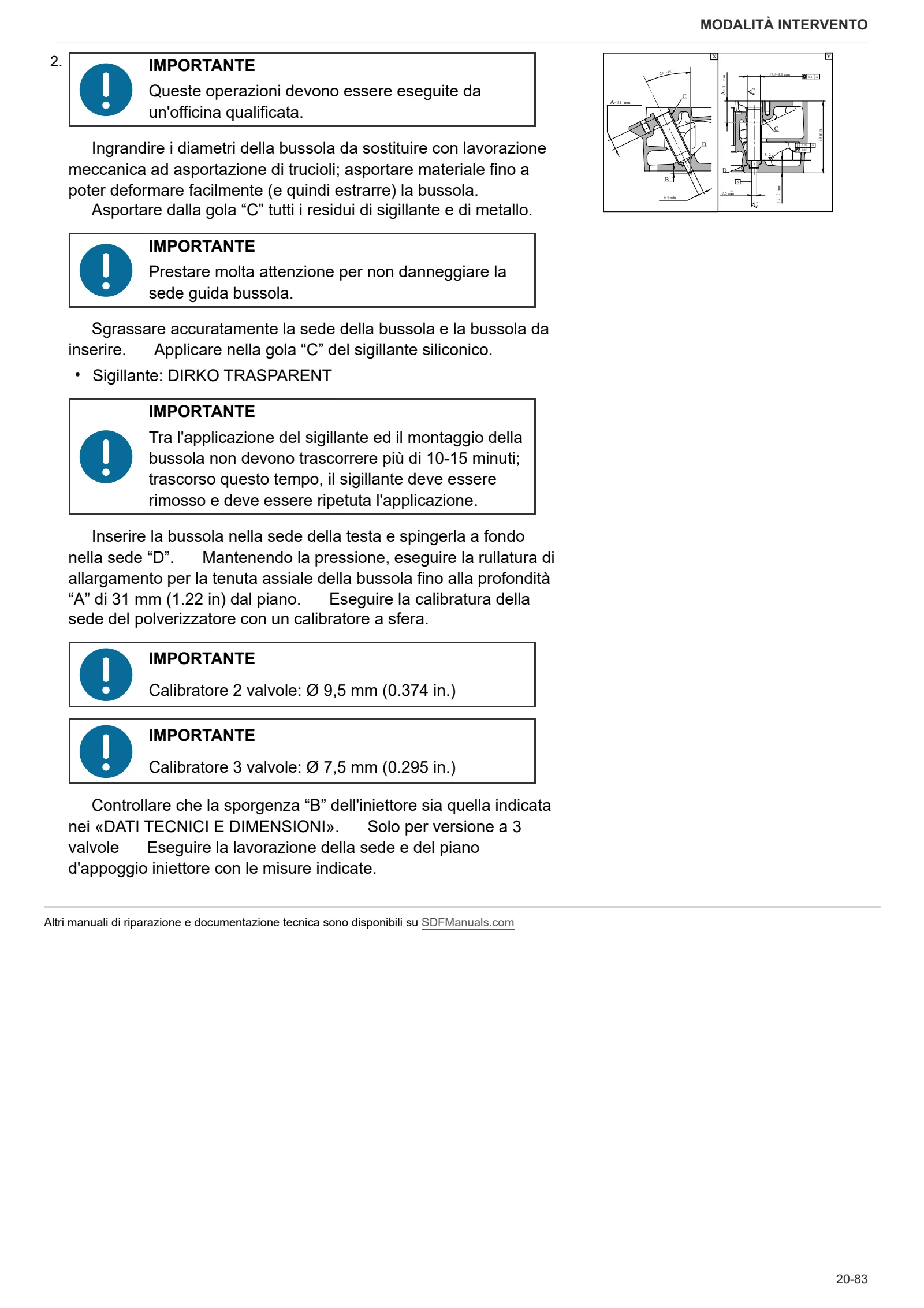 Manuale d'officina: 1000.6 WTIS Stage 1 – sample manual page 4