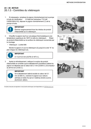 Manuel d'atelier: 1000.6 WTS Stage 1 – sample manual page 2