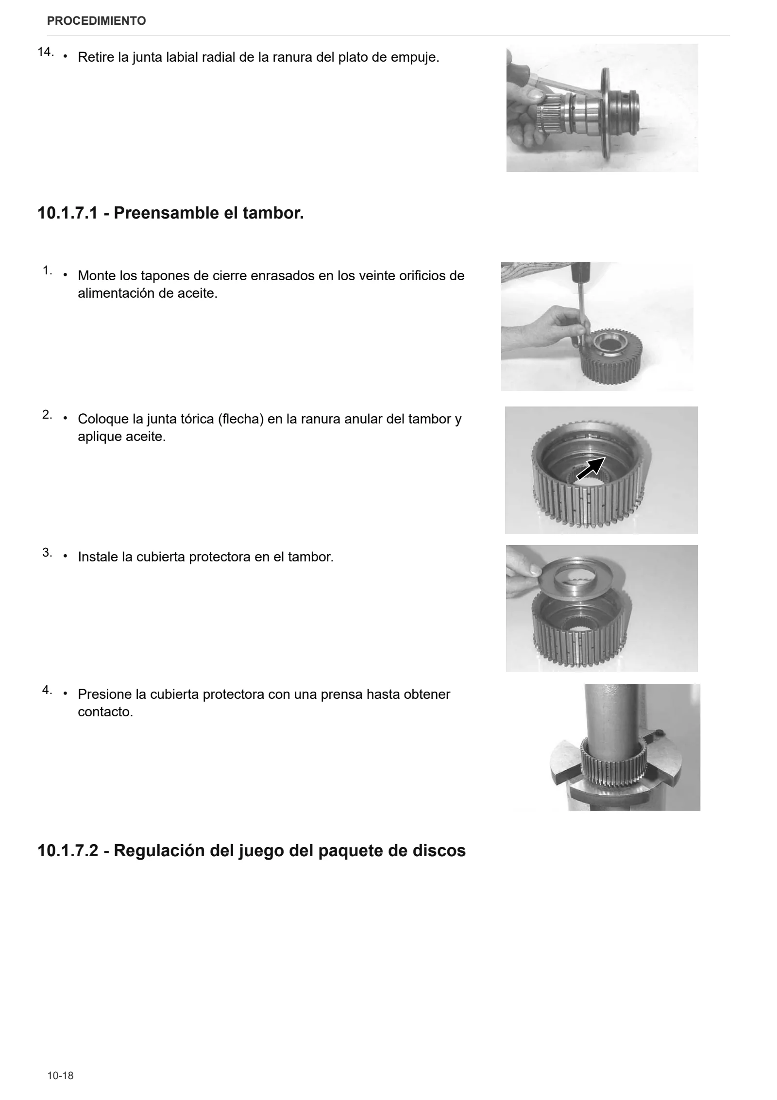Manual de taller: ZF T-7100 – sample manual page 1