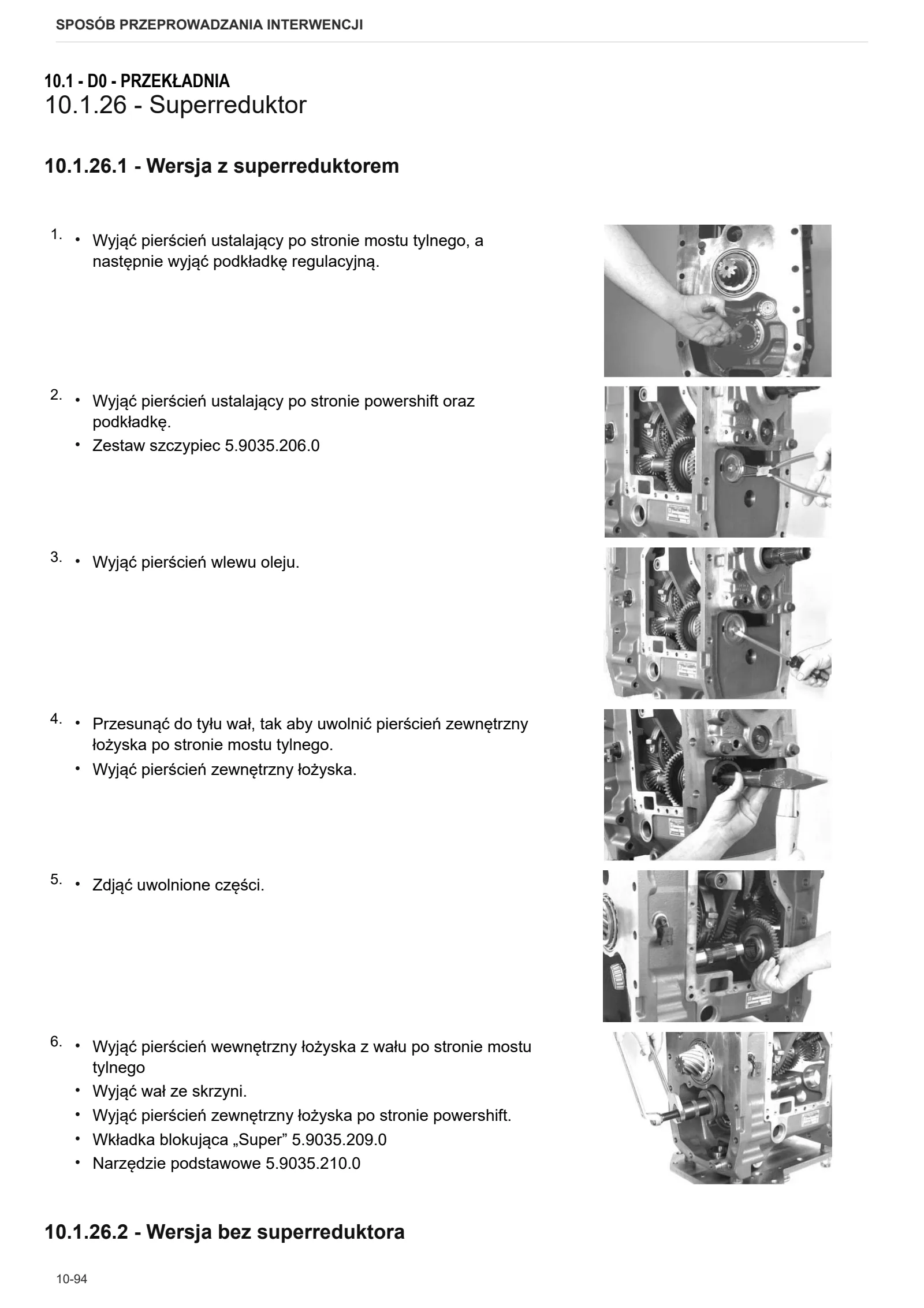 Instrukcja warsztatowa: ZF T-7100 – sample manual page 3