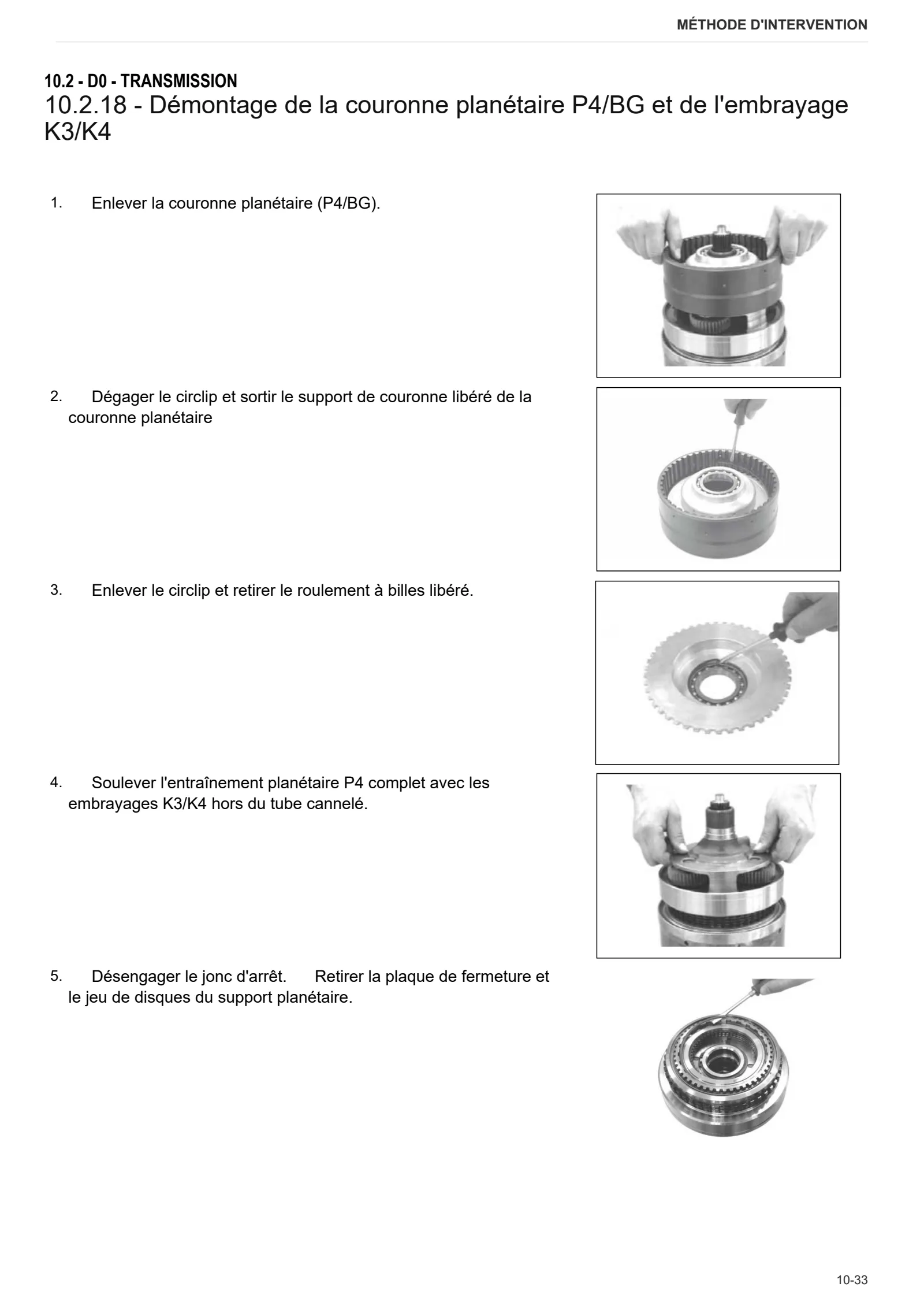 Manuel d'atelier: ZF ECCOM 1.5 – sample manual page 1