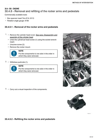 Workshop Manual: 2012 L04 2V UPS Stage 3A – sample manual page 1