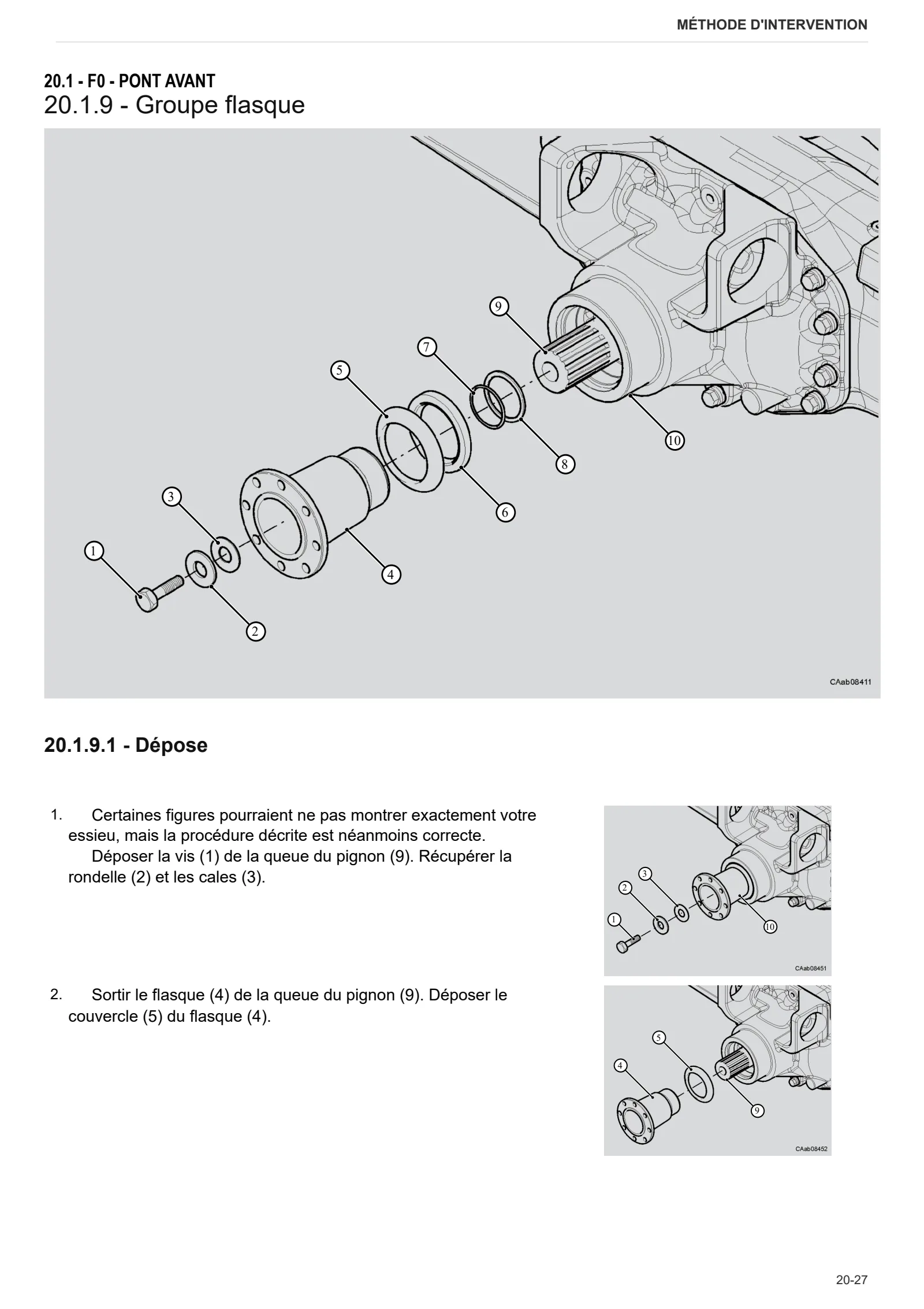 Manuel d'atelier: CARRARO 20.49 – sample manual page 3