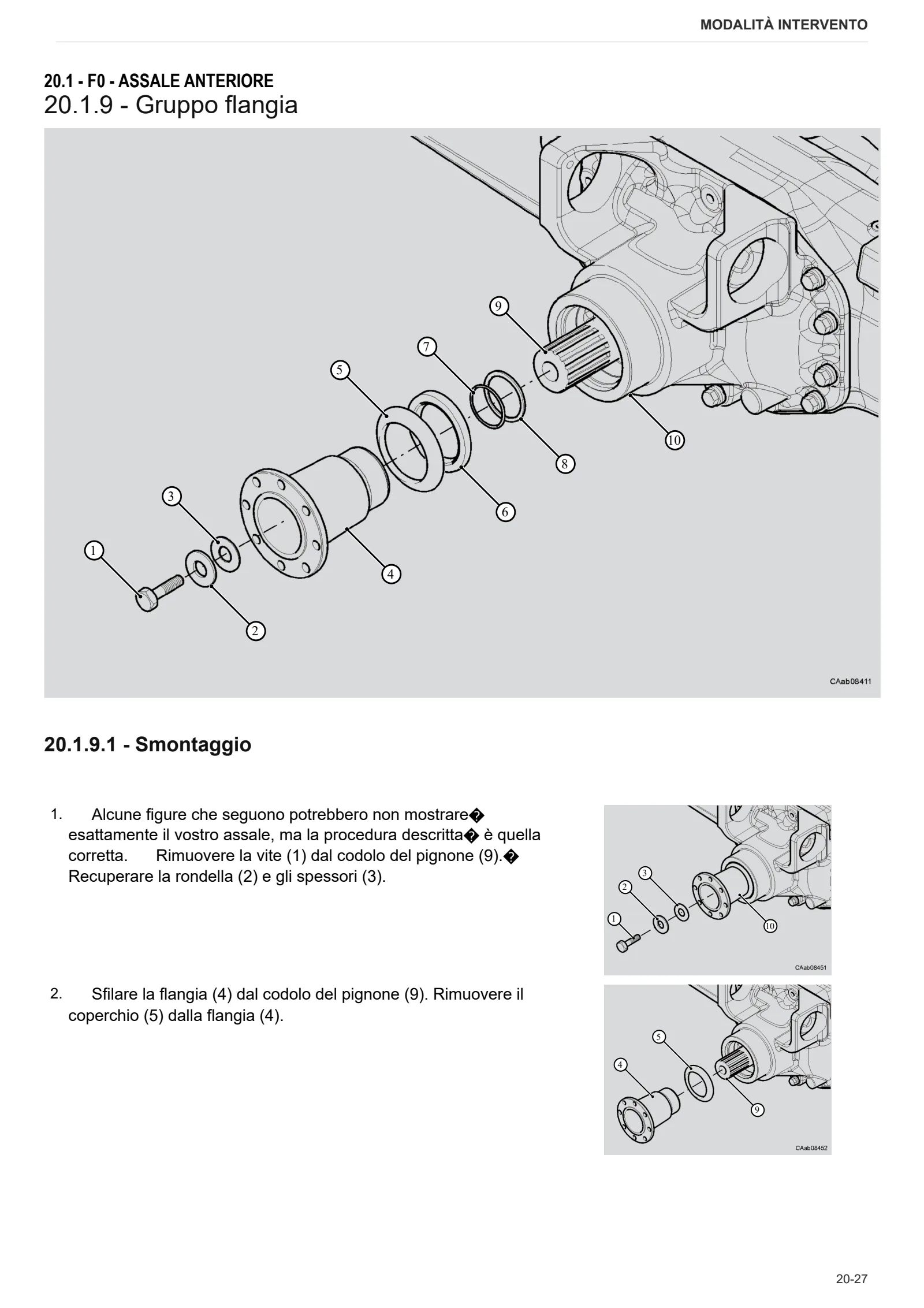 Manuale d'officina: CARRARO 20.49 – sample manual page 3