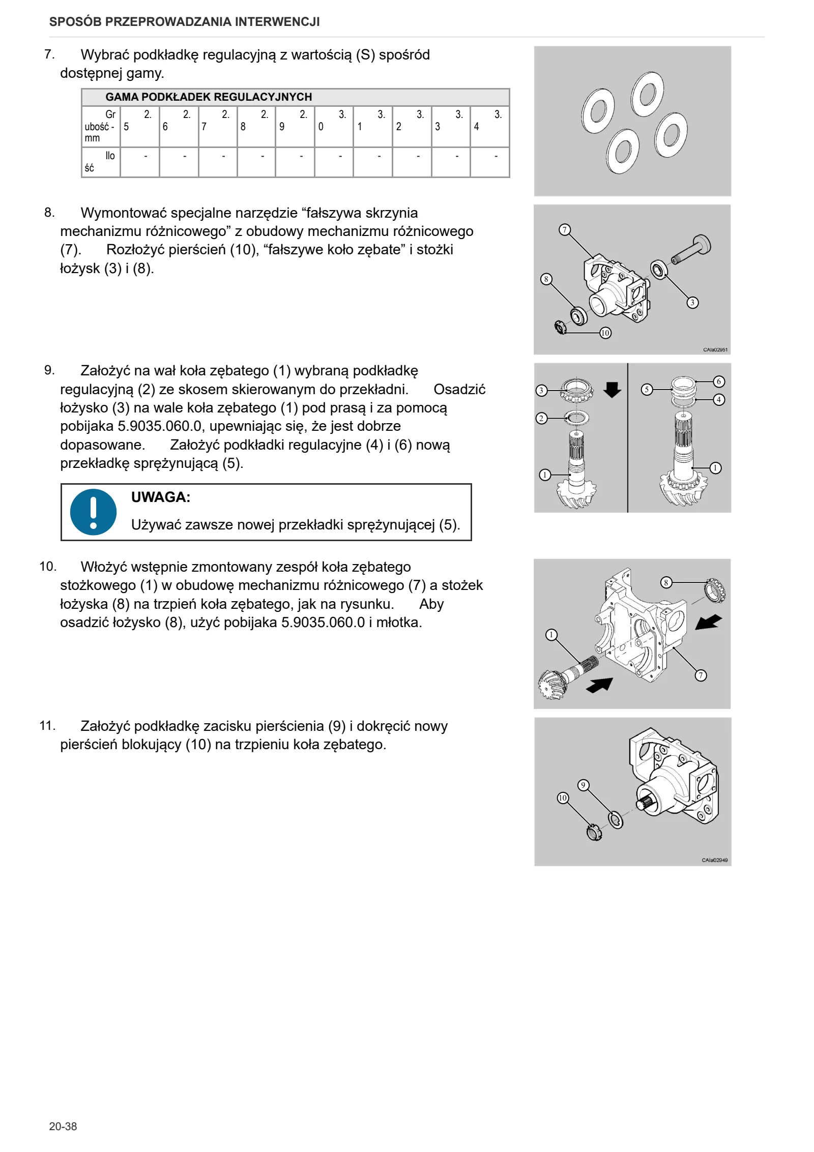 Instrukcja warsztatowa: CARRARO 20.49 – sample manual page 4