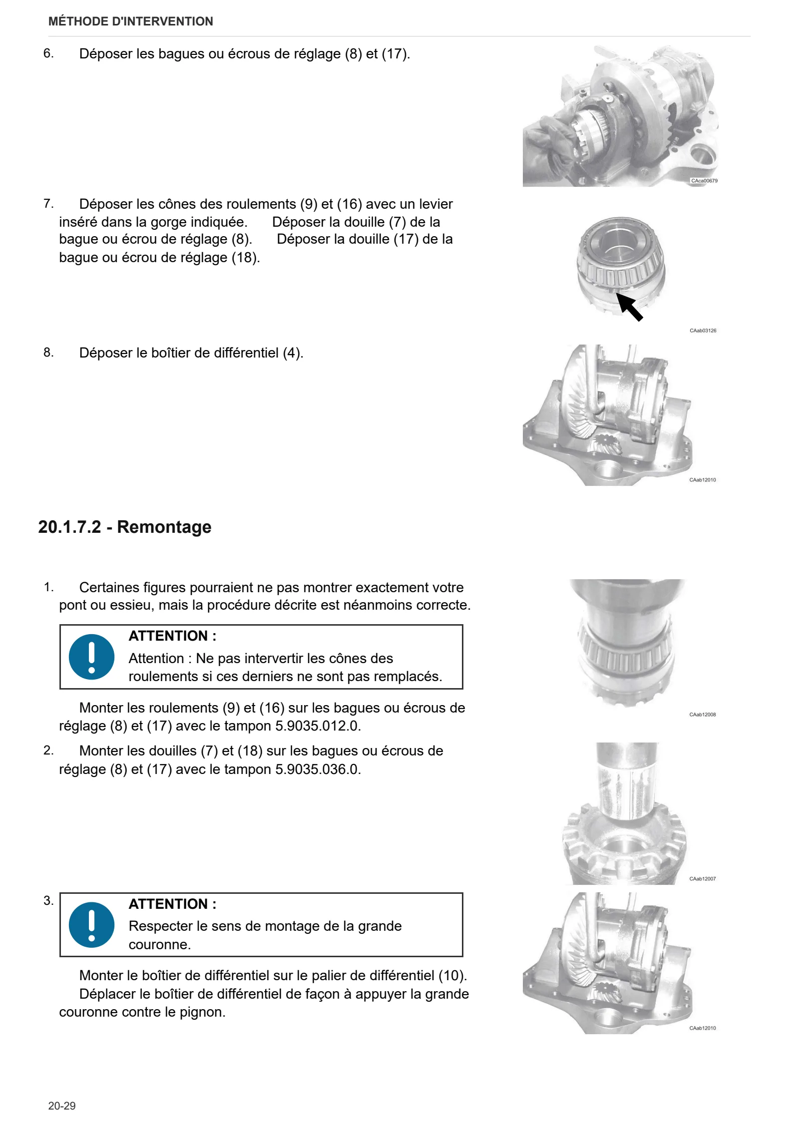 Manuel d'atelier: CARRARO 20.19 – sample manual page 3