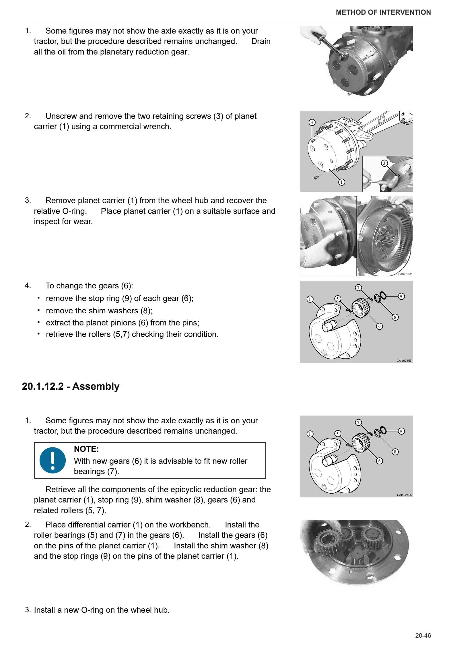 Workshop Manual: CARRARO 20.22 – sample manual page 4