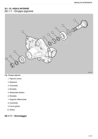Manuale d'officina: CARRARO 20.32 – sample manual page 3
