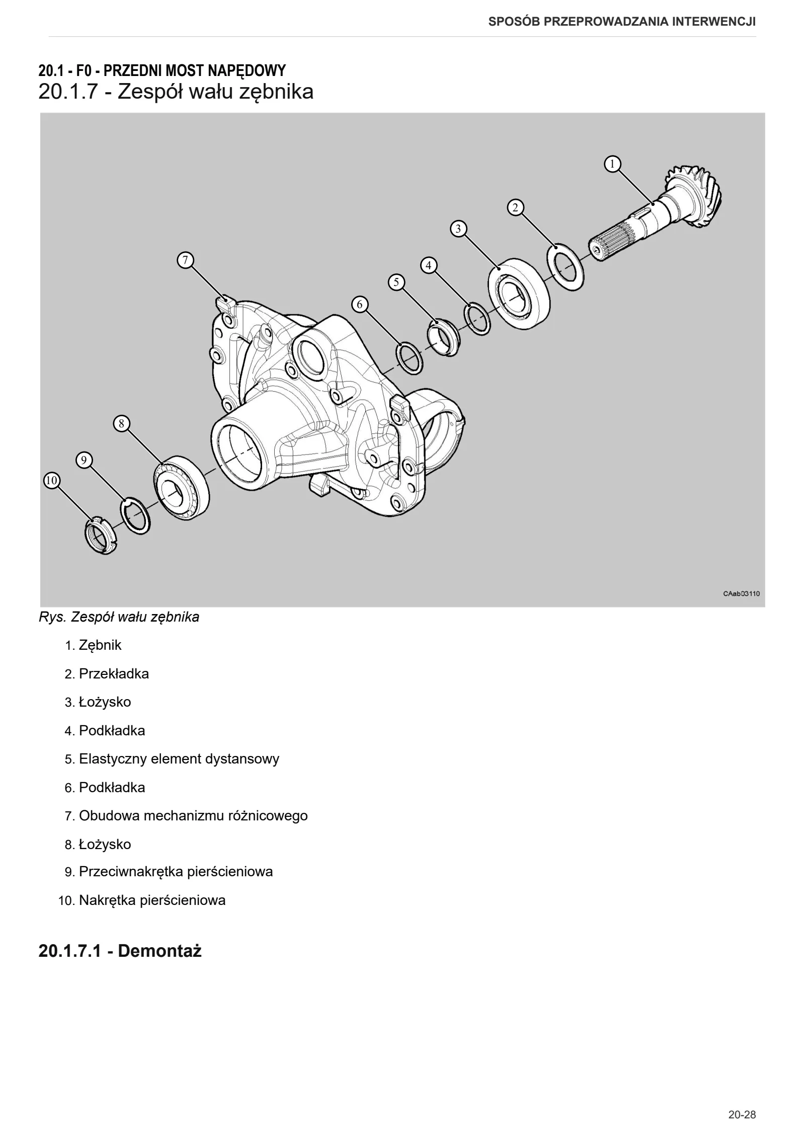 Instrukcja warsztatowa: CARRARO 20.32 – sample manual page 3