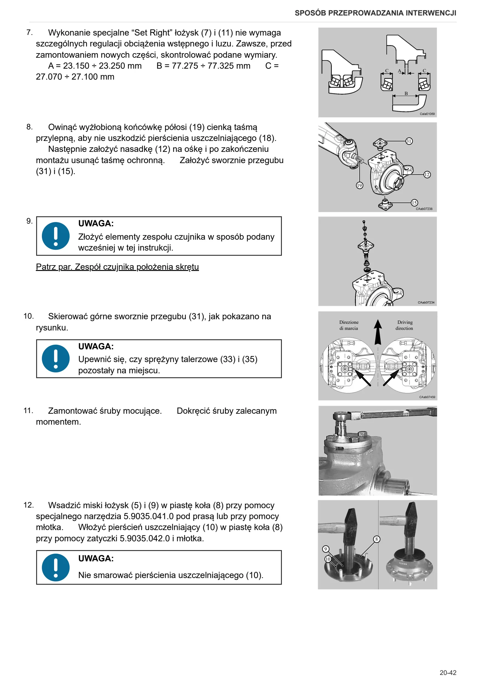 Instrukcja warsztatowa: CARRARO 20.32 – sample manual page 4