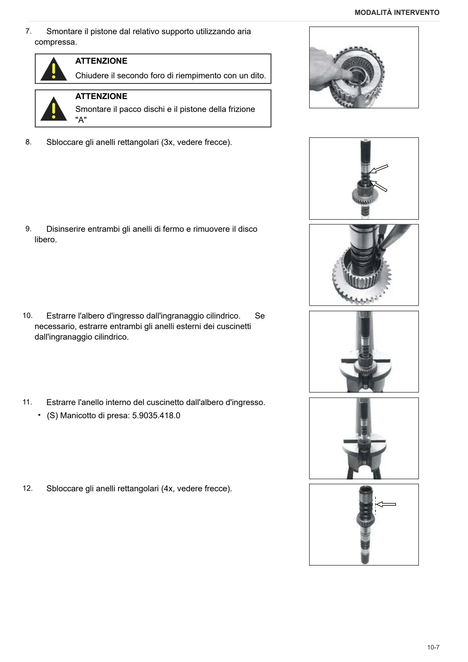 Manuale d'officina: ZF T-7200 PVS/IRS – sample manual page 1