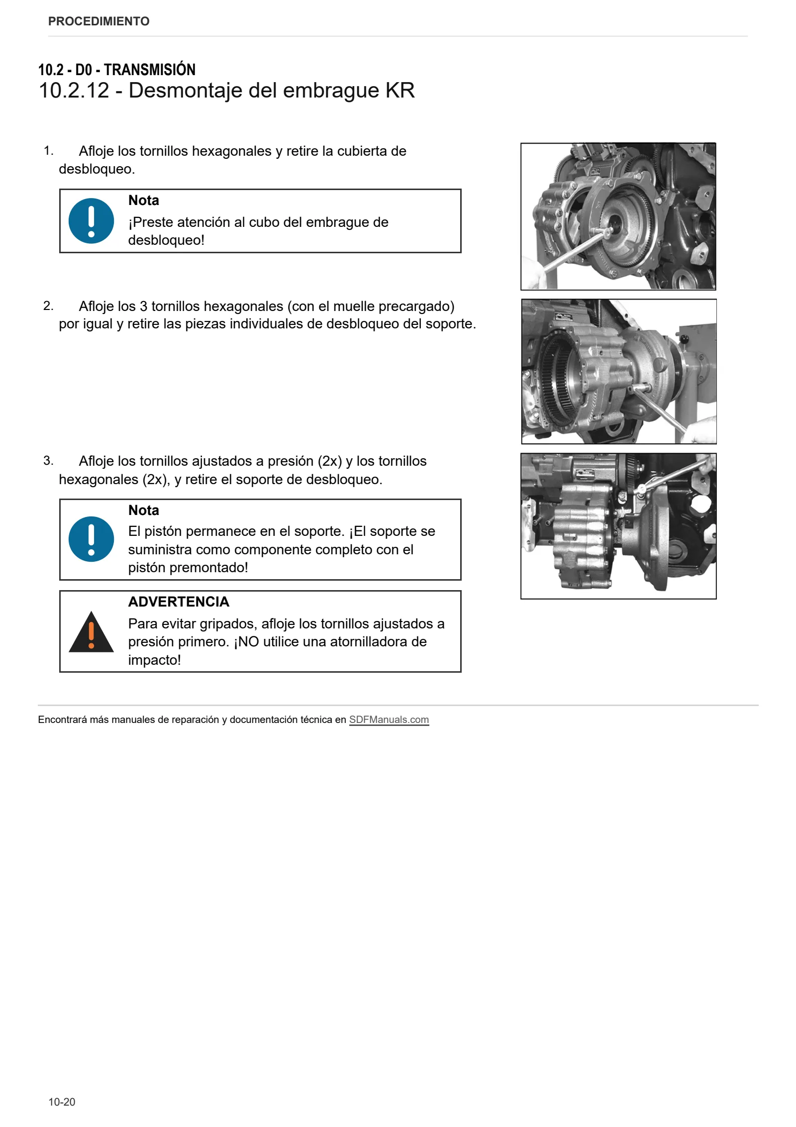 Manual de taller: ZF S-MATIC 240 – sample manual page 1