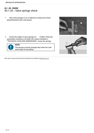 Workshop Manual: EXPLORER³ 85 E → S14P854WVT60001 – sample manual page 1