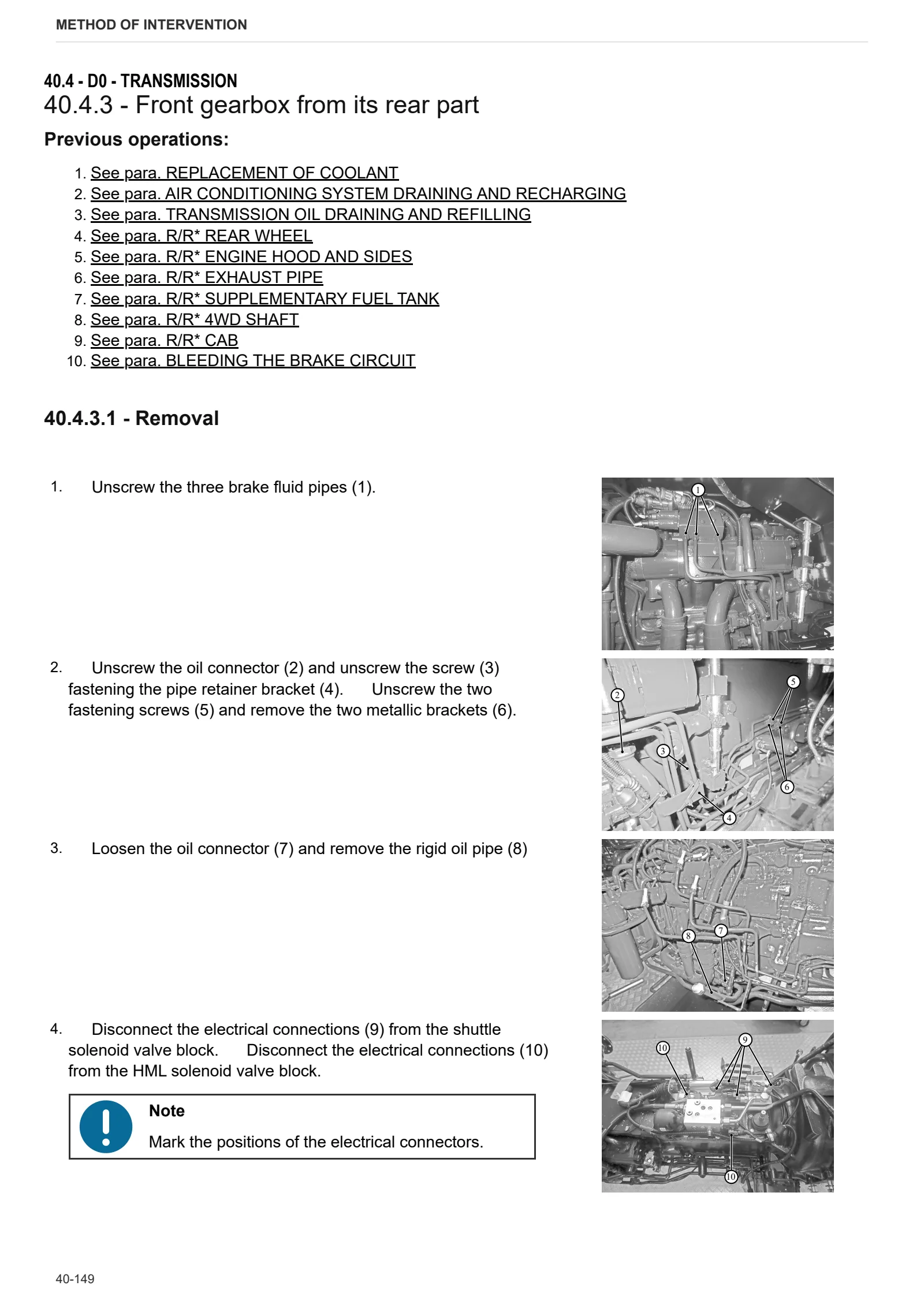 Workshop Manual: FRUTTETO V 105 → ZKDBW00200TS10001 – sample manual page 1