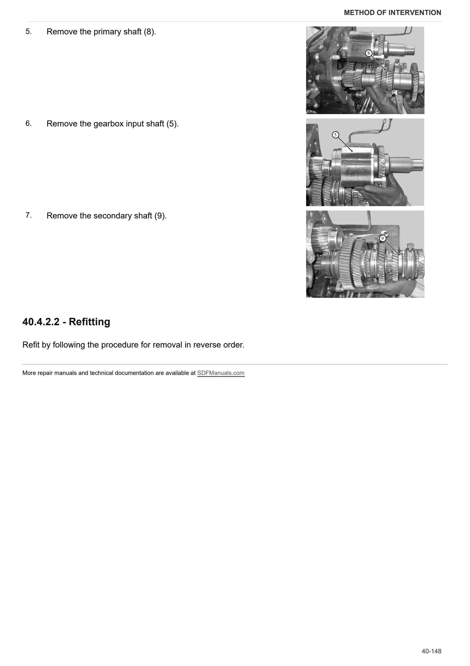 Workshop Manual: FRUTTETO V 115 → ZKDBW40200TS10001 – sample manual page 1