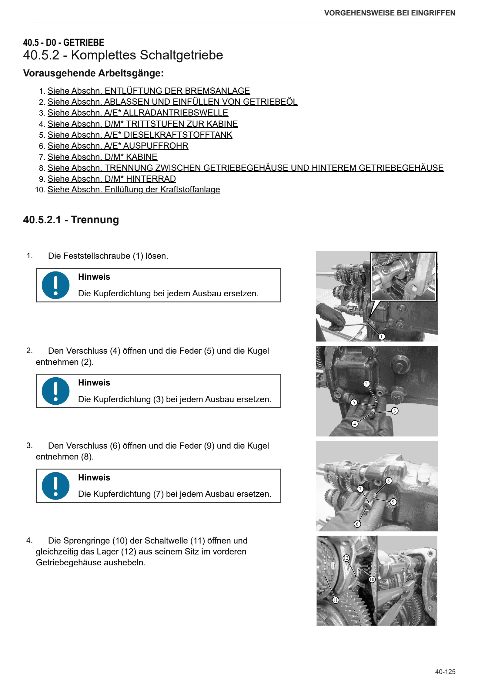 Werkstatthandbuch: DORADO 70 CLASSIC → ZKDCB40200TS50001 – sample manual page 1