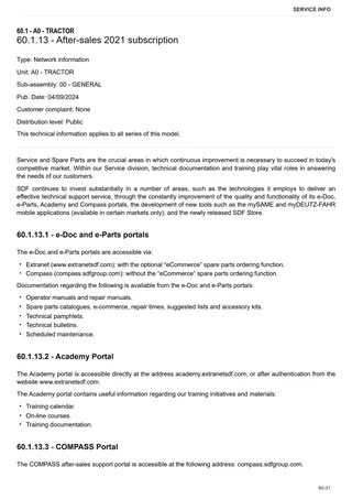 Workshop Manual: FRUTTETO³ 75 NATURAL → ZKDCL00200RS10001 – sample manual page 4