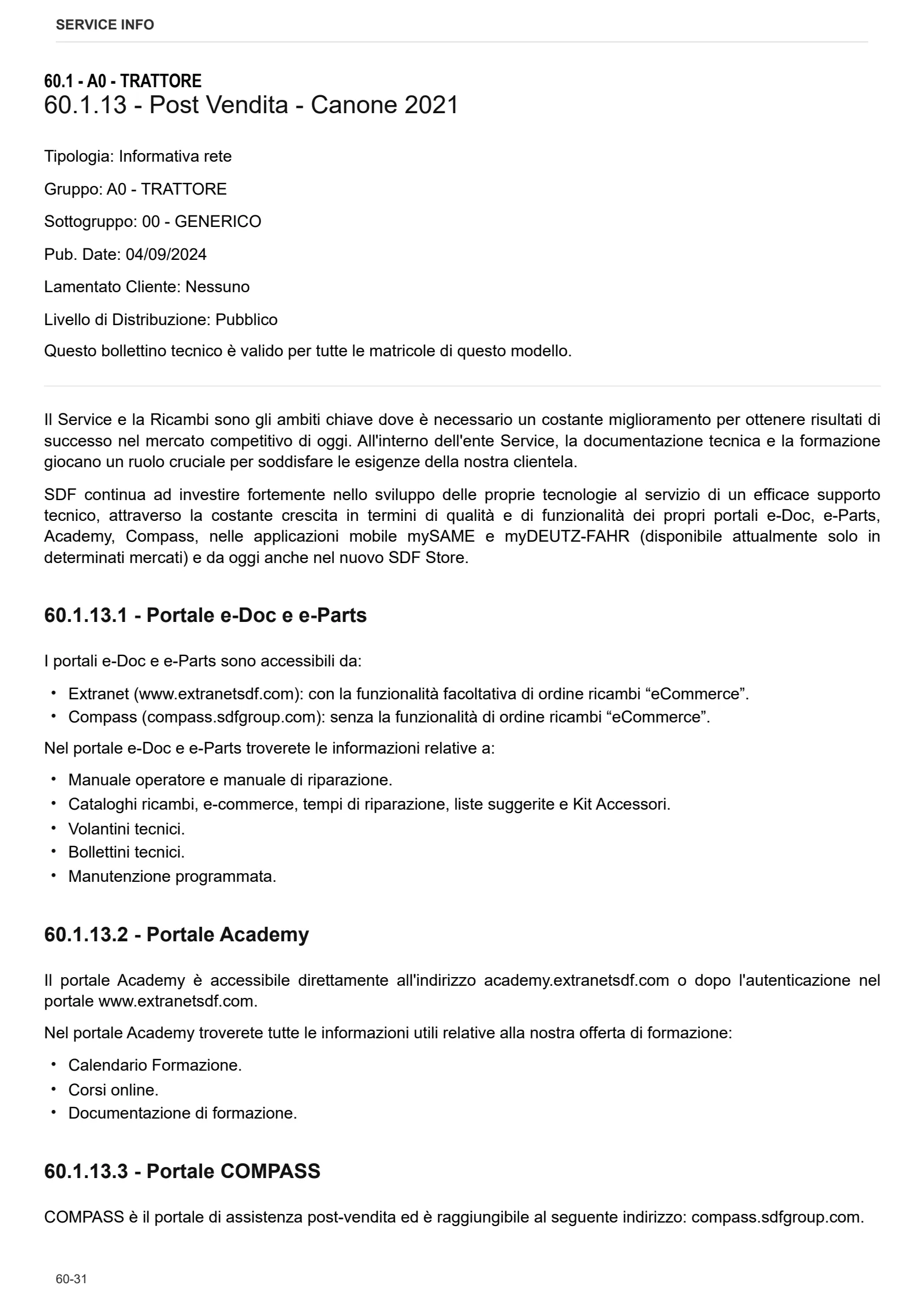 Manuale d'officina: ARGON 70 → ZKDEE20200RS50001 – sample manual page 4