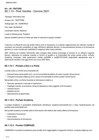 Manuale d'officina: ARGON 70 → ZKDEE20200RS50001 – sample manual page 4
