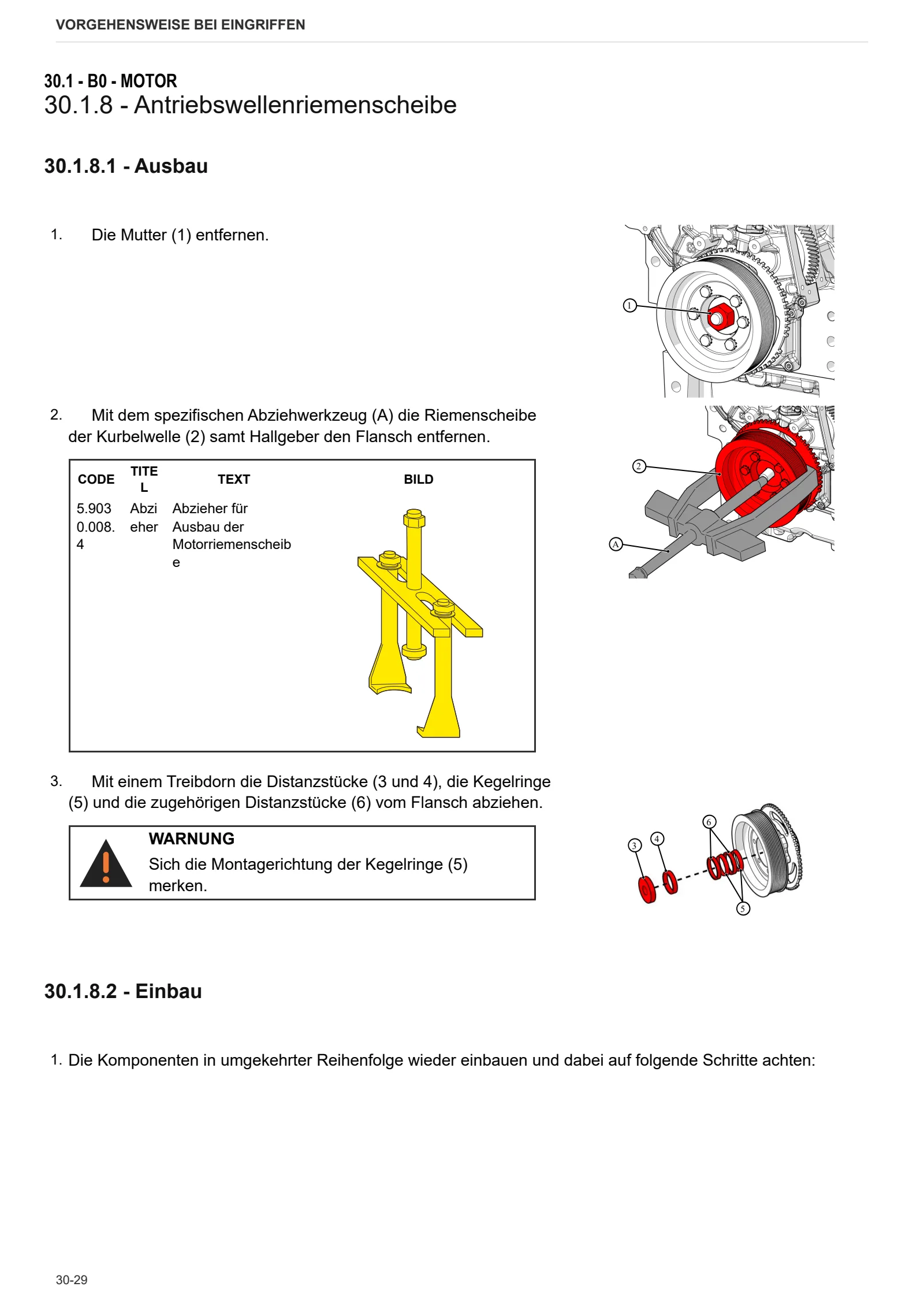 Werkstatthandbuch: Krypton F 100 → ZKDEH91500TS10001 – sample manual page 1