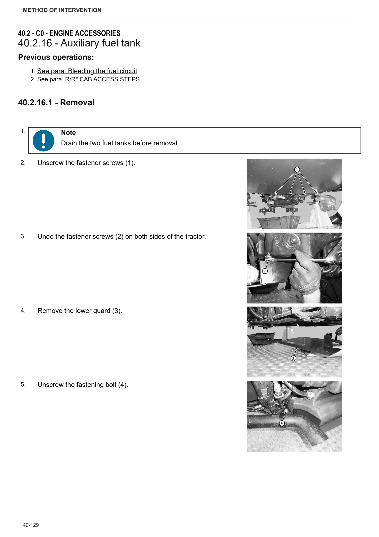 Workshop Manual: FRUTTETO CVT 100 S → ZKDEK50200TS50001 – sample manual page 1