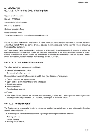 Workshop Manual: TIGER 50 Compact → M1THB102V0RS10001 – sample manual page 4