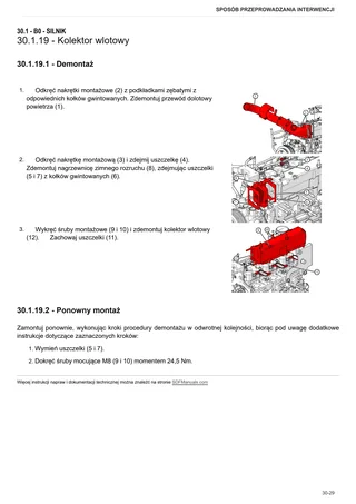 Instrukcja warsztatowa: TIGER 70 E → S10S653WT1E1001 – sample manual page 1