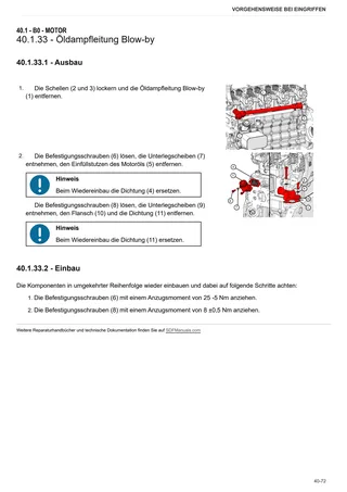 Werkstatthandbuch: FRUTTETO V 105 → ZKDKZ30200TS50001 – sample manual page 1