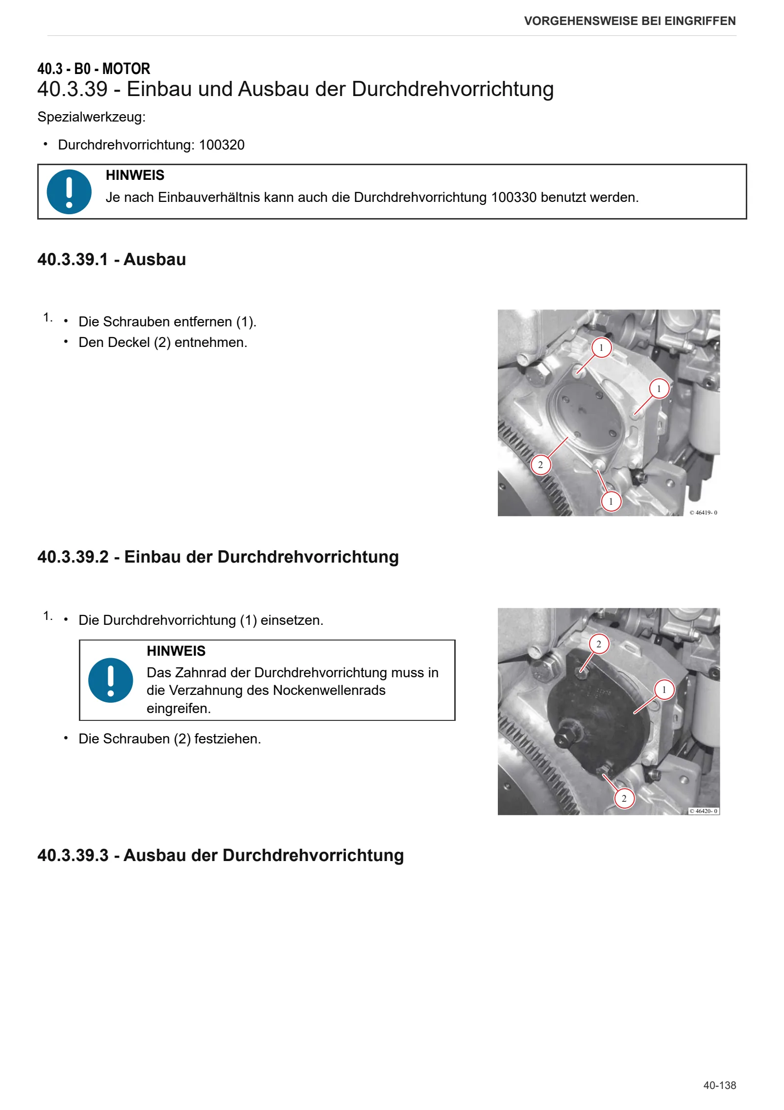 Werkstatthandbuch: EXPLORER³ 100 → ZKDL1602W0TS20001 – sample manual page 1