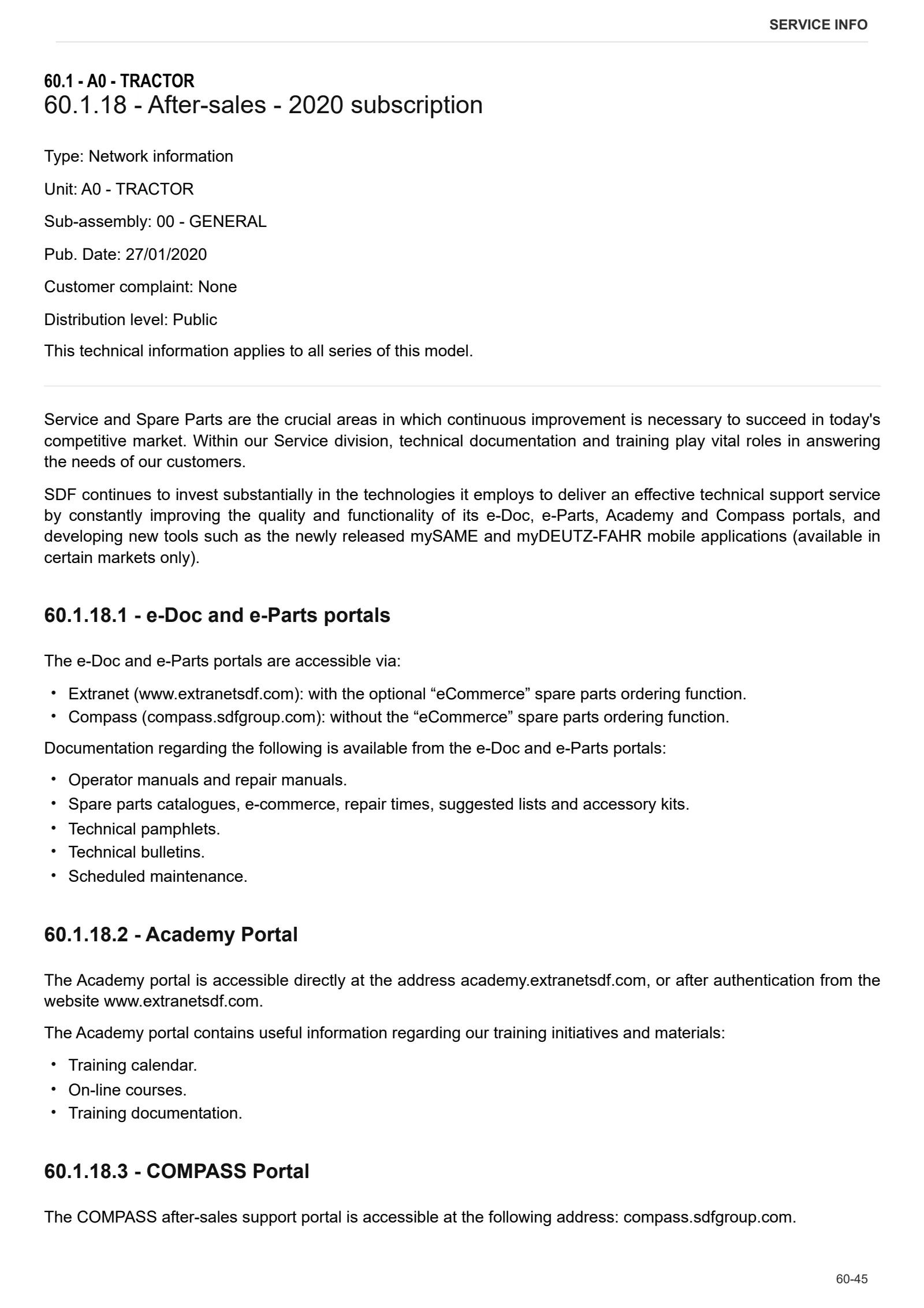 Workshop Manual: ARGON³ 75 P → ZKDL760200RS05001 – sample manual page 4