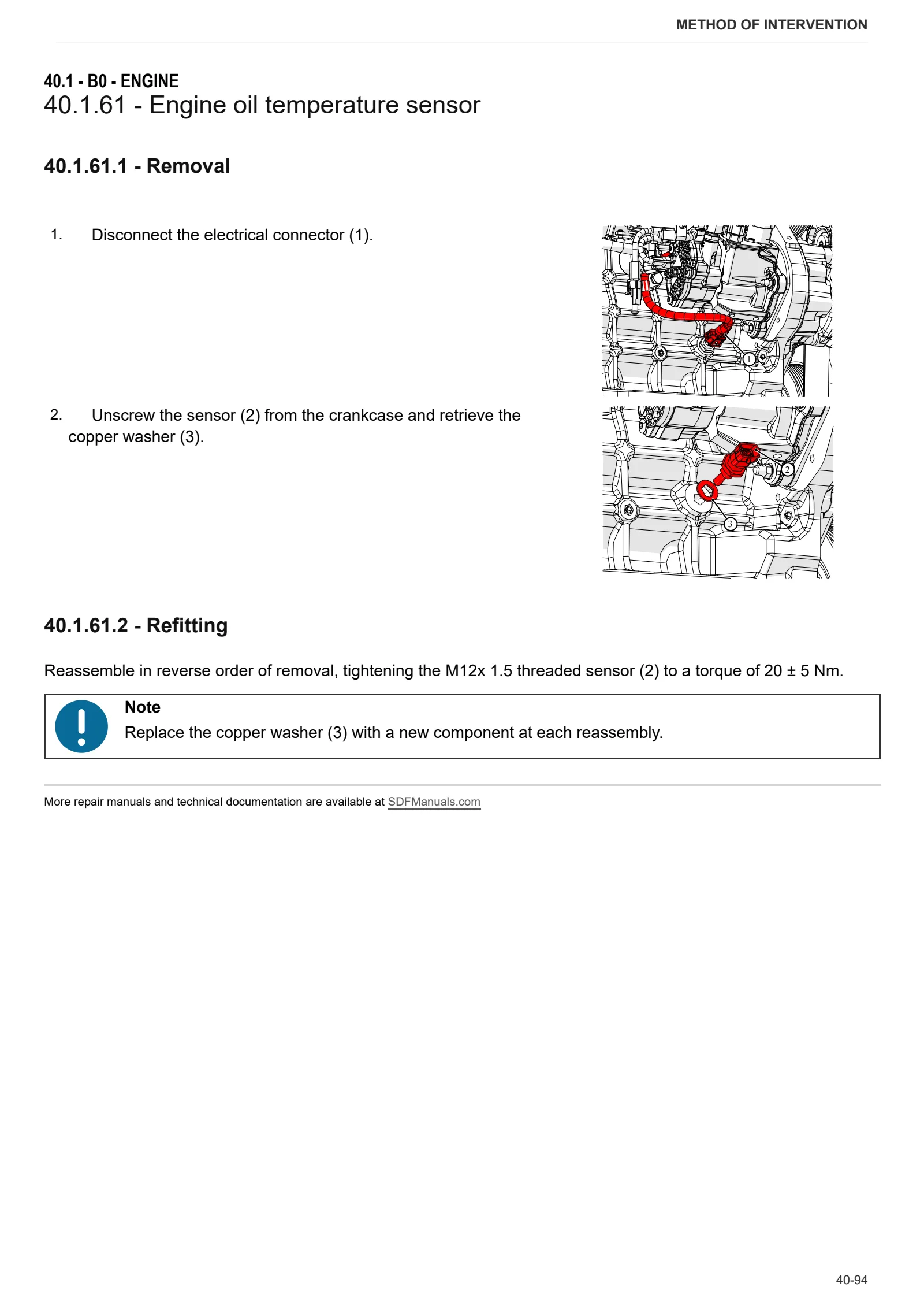 Workshop Manual: FRUTTETO V 80 CLASSIC → ZKDLR60200TS50001 – sample manual page 1