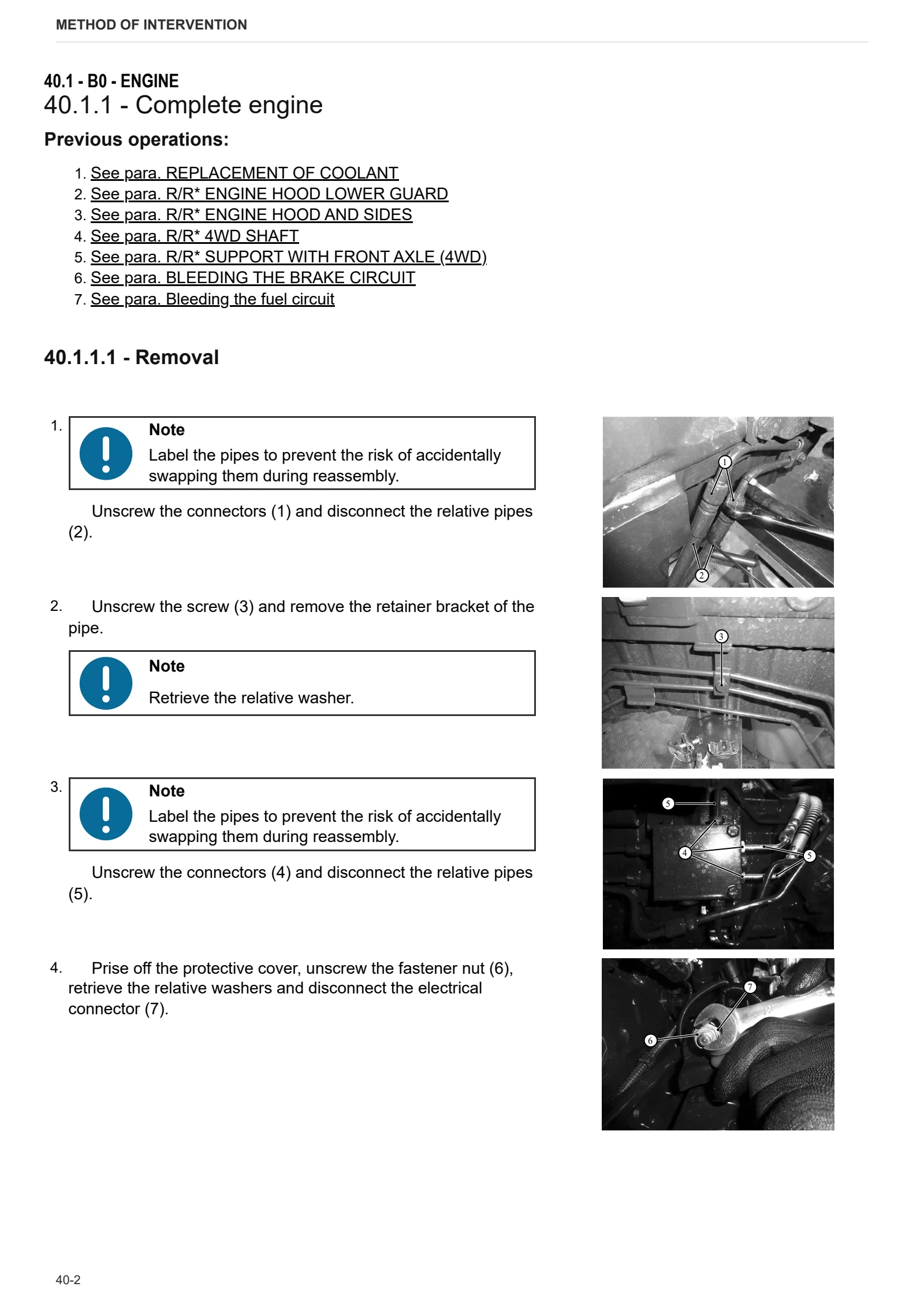 Workshop Manual: ARGON 80 → ZKDMY30200RS50001 – sample manual page 1