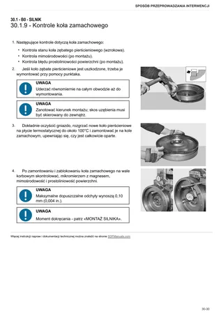 Instrukcja warsztatowa: EXPLORER 85 → EX85E1WVT35001 – sample manual page 1