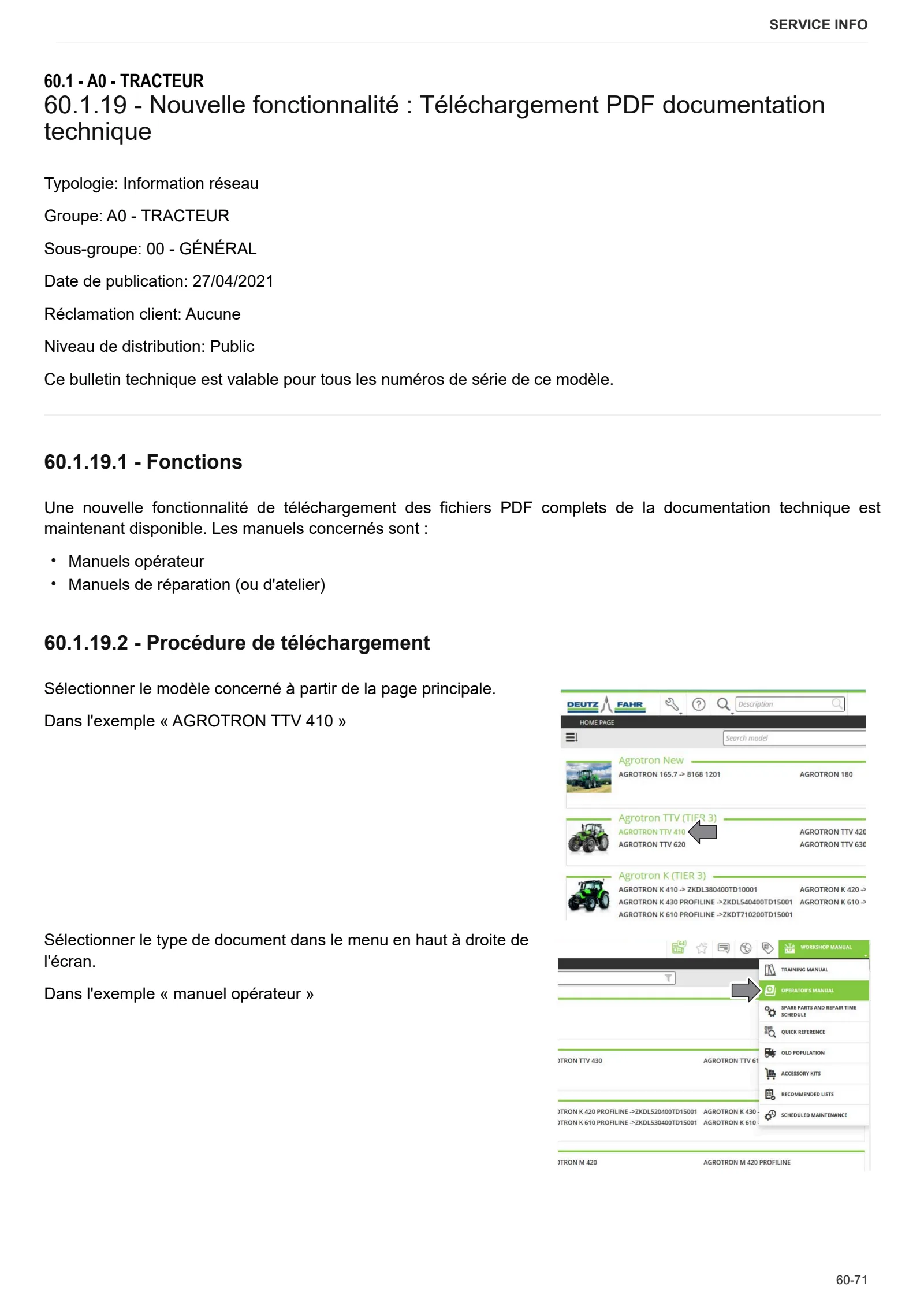 Manuel d'atelier: Tiger 75 → ZKDR9702W0RS01001 – sample manual page 4