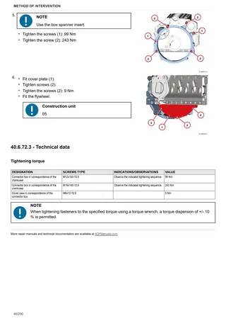Workshop Manual: FORTIS 140.4 Infinity → WSXV520200LS50001 – sample manual page 2