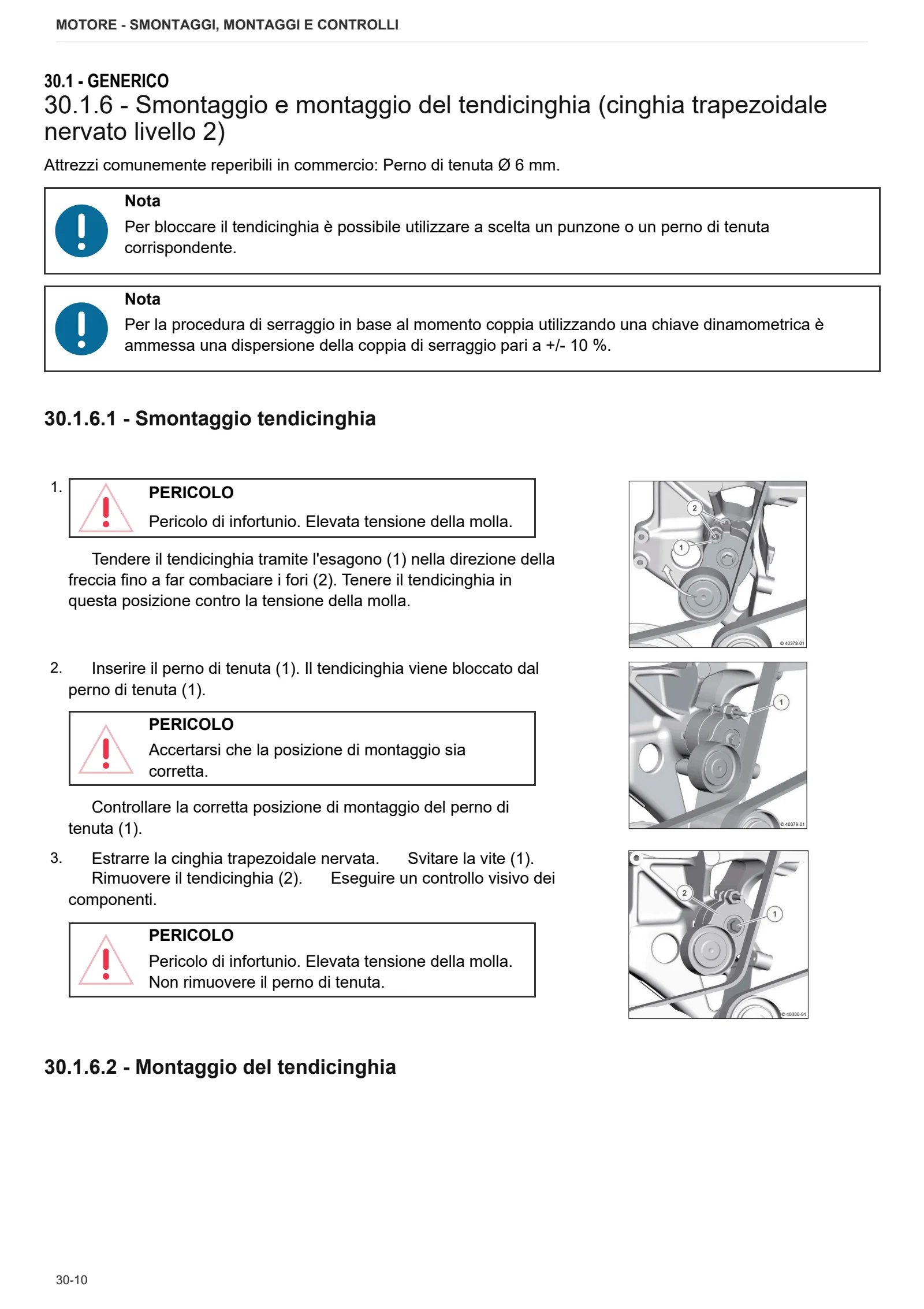 Manuale d'officina: TTCD 6.1 Stage 5 – sample manual page 1