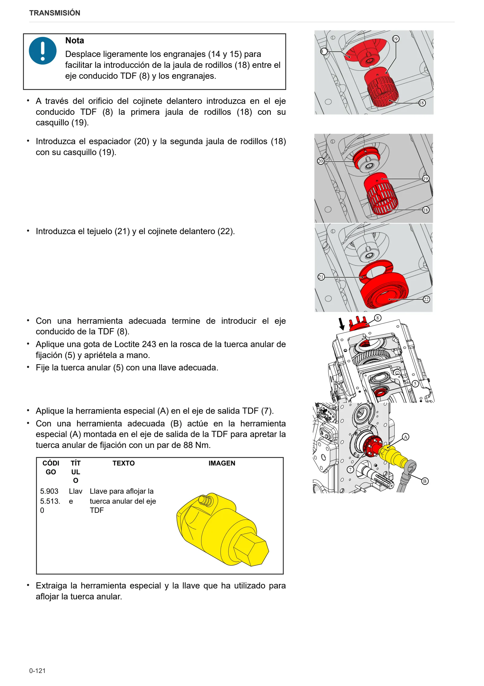 Manual de taller: SDF T5441 RVS – T5441 TTV – sample manual page 4