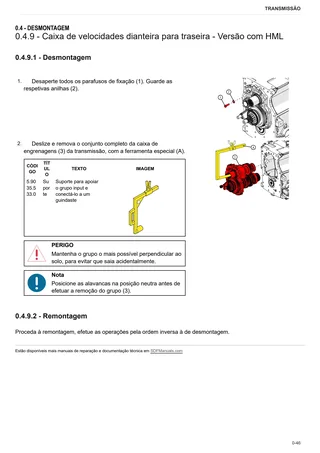 Manual de oficina: SDF T5400 PS – sample manual page 1