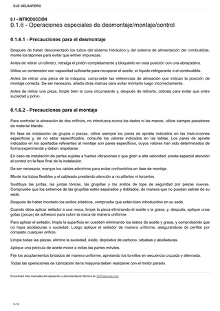 Manual de taller: DANA P73 – sample manual page 1