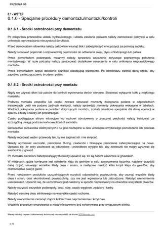 Instrukcja warsztatowa: DANA P73 – sample manual page 1