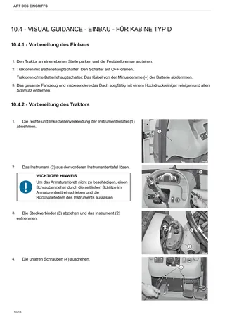 Werkstatthandbuch: Performance Steering – sample manual page 1