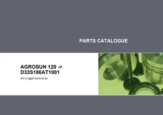 Parts Catalogue: Agrosun 120 → D33S186AT1001 – parts catalogue cover