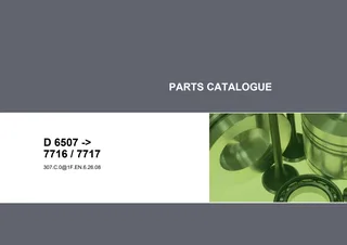 Parts Catalogue: D 6507 → 7716 / 7717 – parts catalogue cover