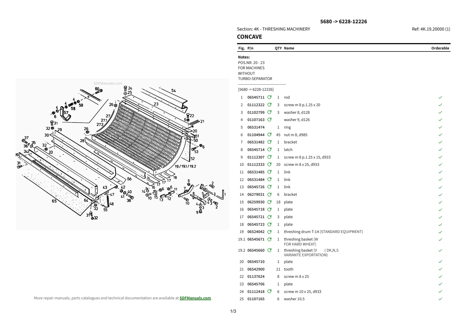 Parts Catalogue: 5680 → 6228-12226 – parts catalogue sample 4