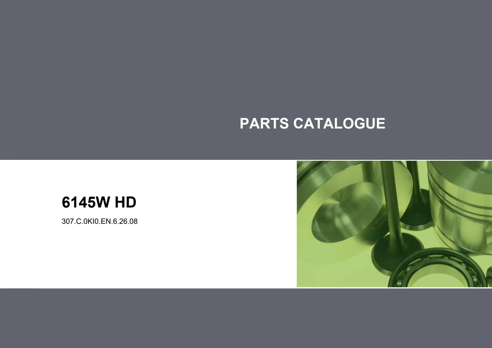 Parts Catalogue: 6145W HD – parts catalogue cover