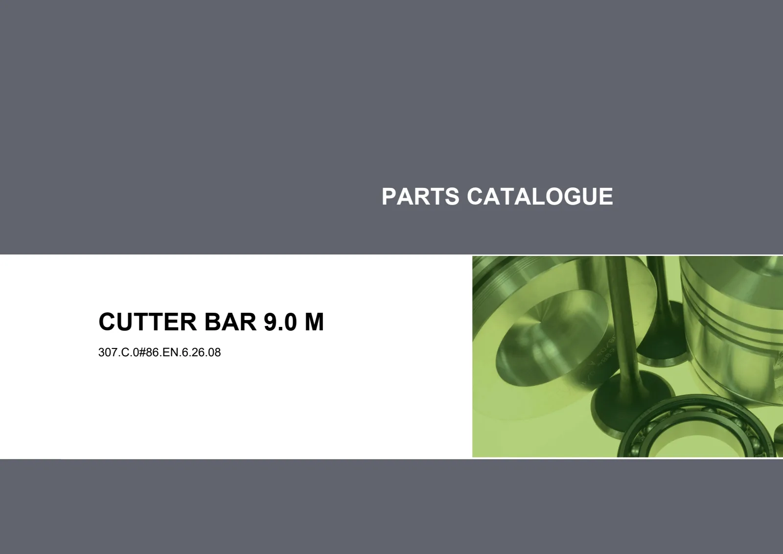 Parts Catalogue: CUTTER BAR 9.0 m – parts catalogue cover
