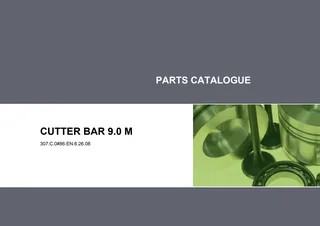Parts Catalogue: CUTTER BAR 9.0 m – parts catalogue cover
