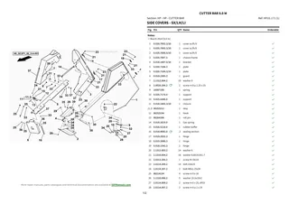 Parts Catalogue: CUTTER BAR 9.0 m – parts catalogue sample 3